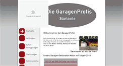 Desktop Screenshot of garagenprofis.de
