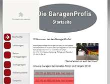 Tablet Screenshot of garagenprofis.de